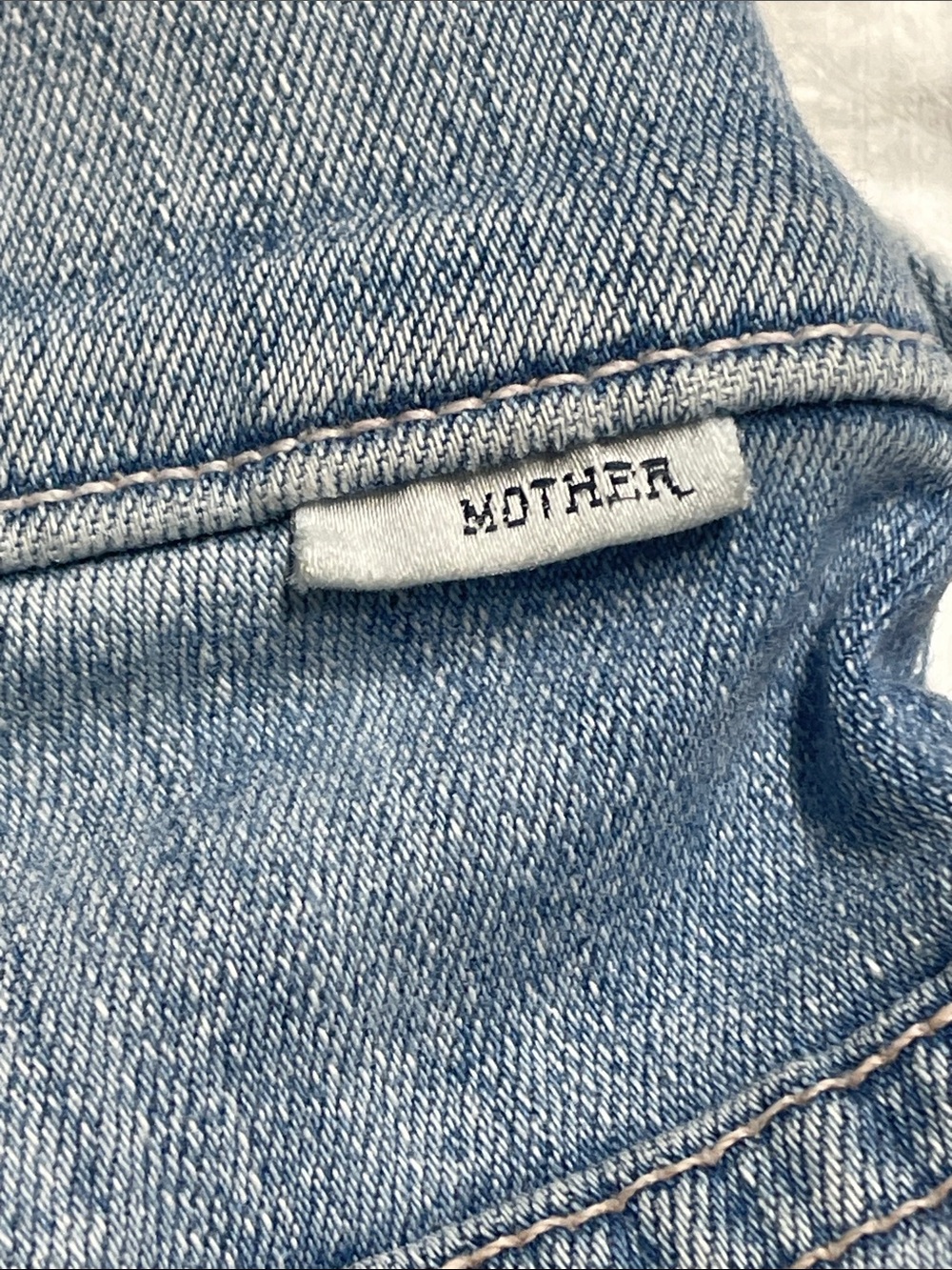 Mother’s Women's High-Rise button-fly blue Jeans. Fray hem. The Stunner. Size 24 - Picture 7 of 12